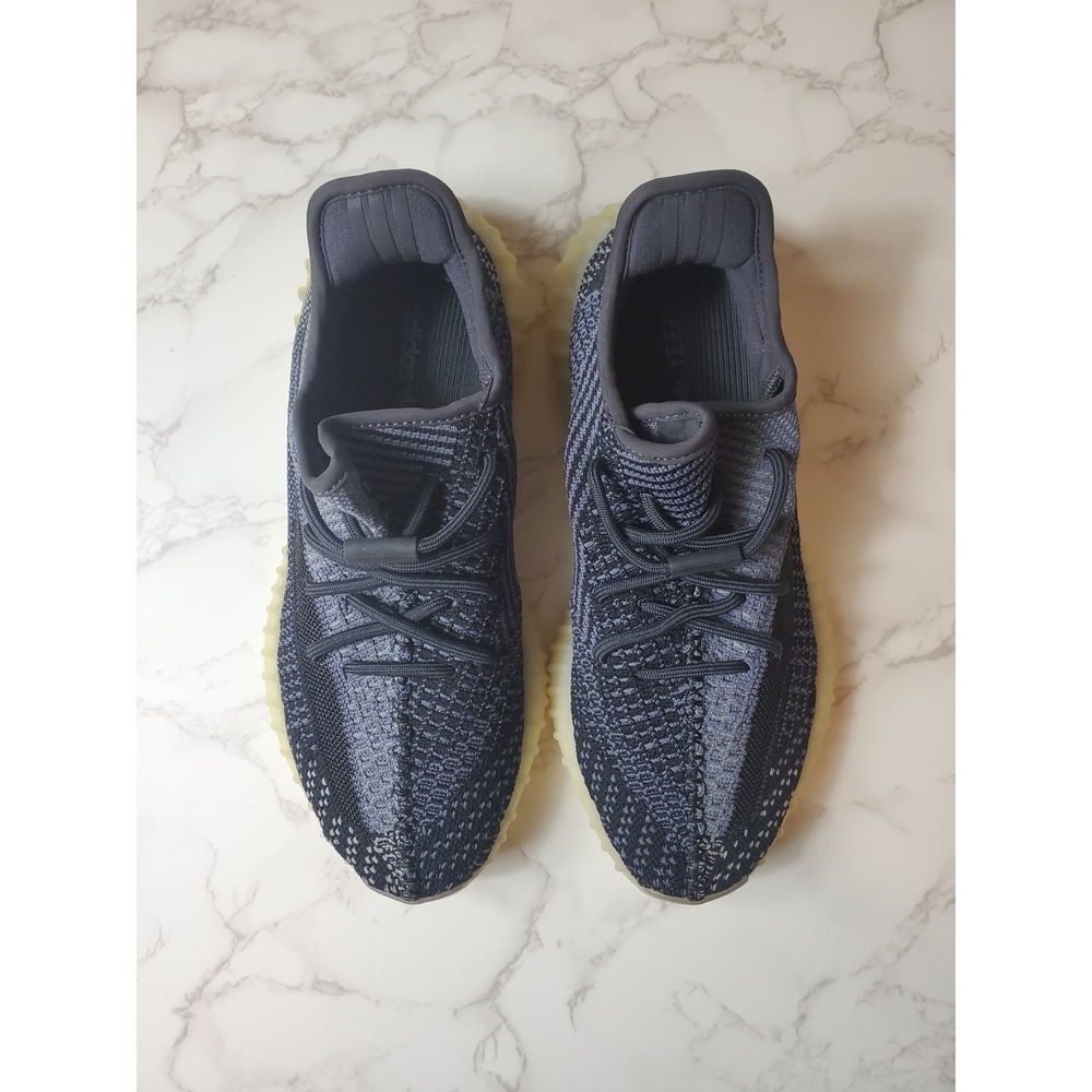 Adidas Yeezy Boost 350 V2 Carbon FZ5000 Men's 9 Black Primeknit Kanye West w/Box